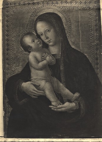 Lindenau Museum — Aquili Antonio (Antoniazzo Romano) - bottega - sec. XV/ XVI - Madonna con Bambino — insieme